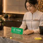 Bảng để bàn Lễ Tân Reception Mica - 3004